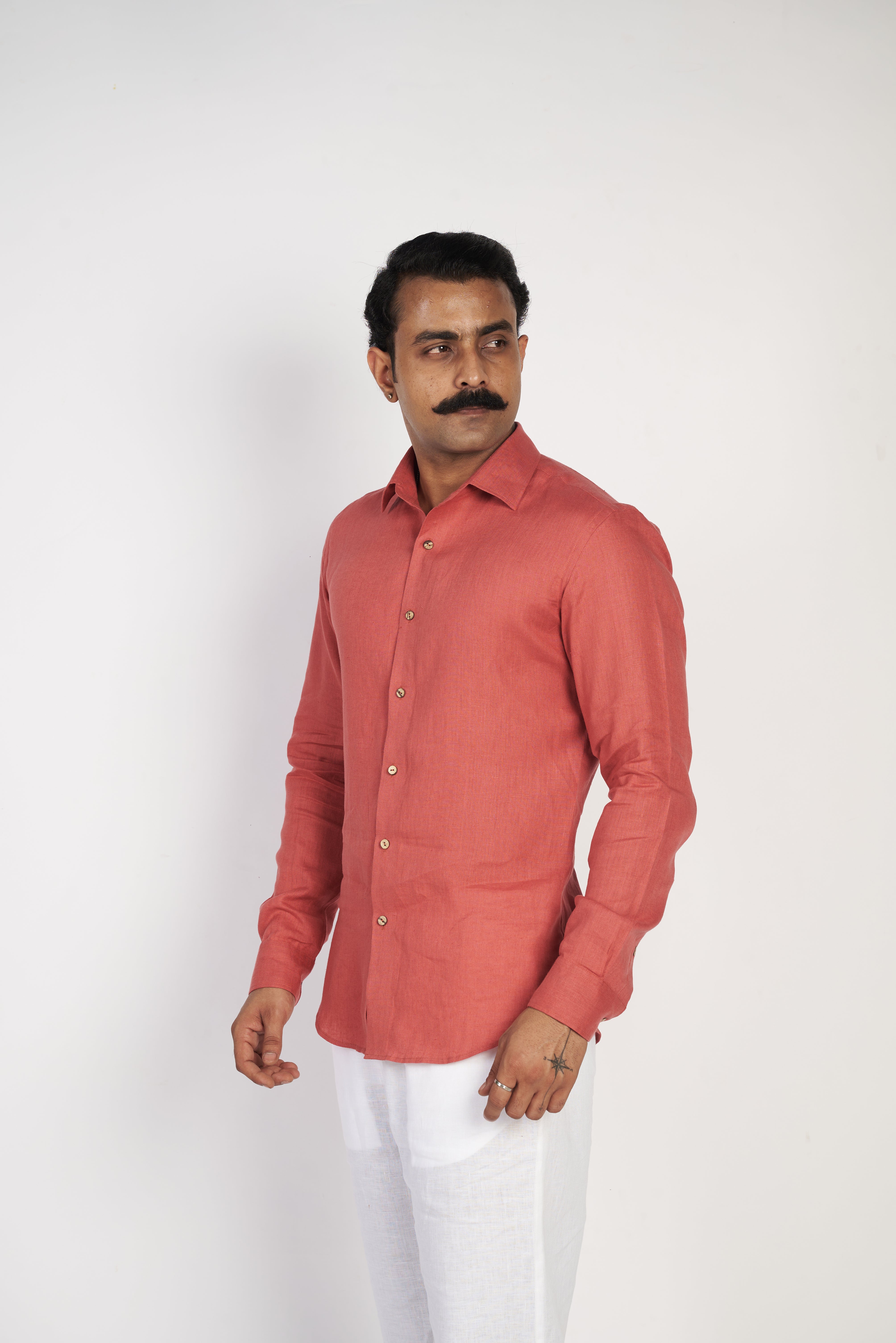 Rust Linen Shirt