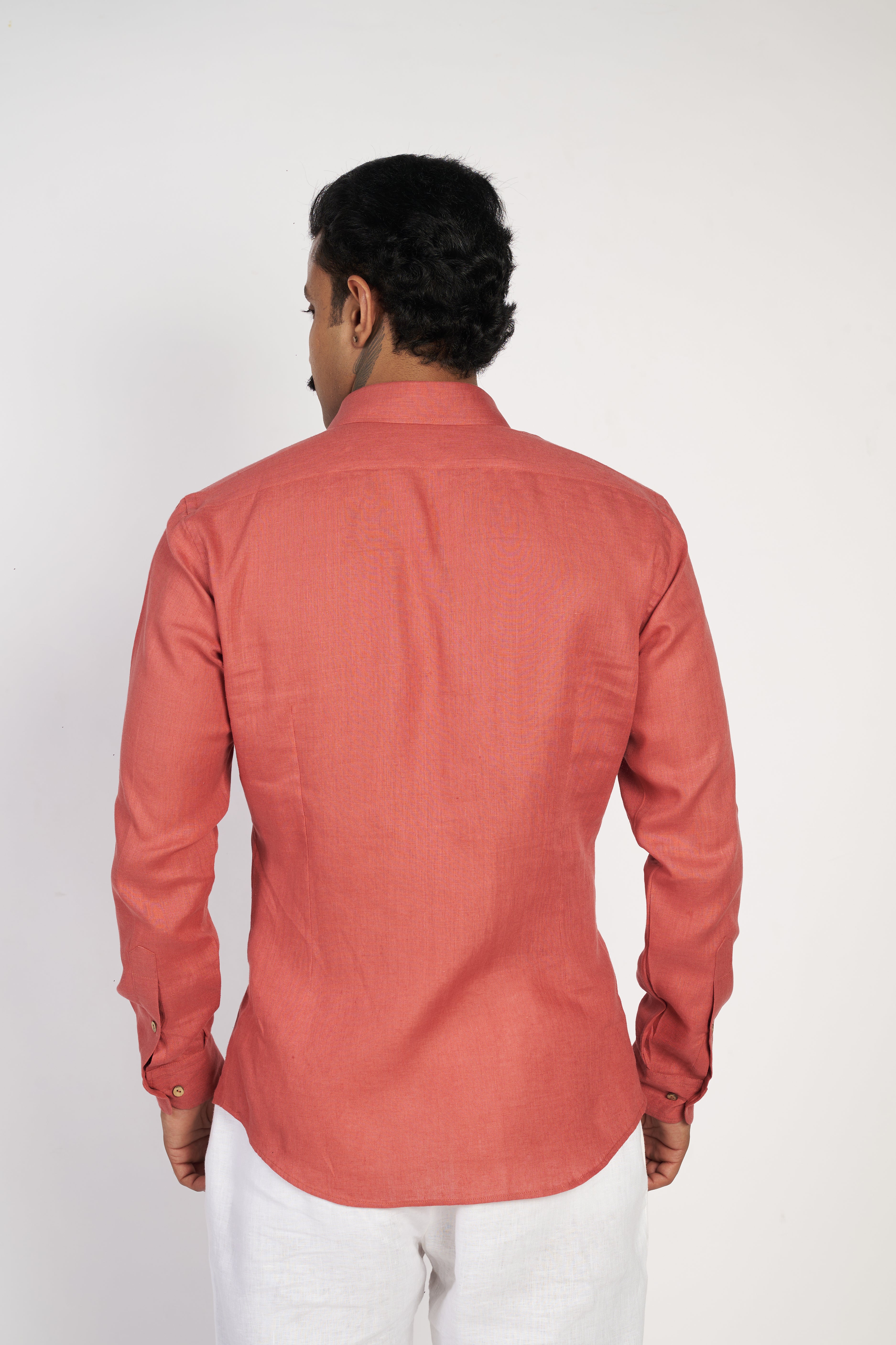 Rust Linen Shirt