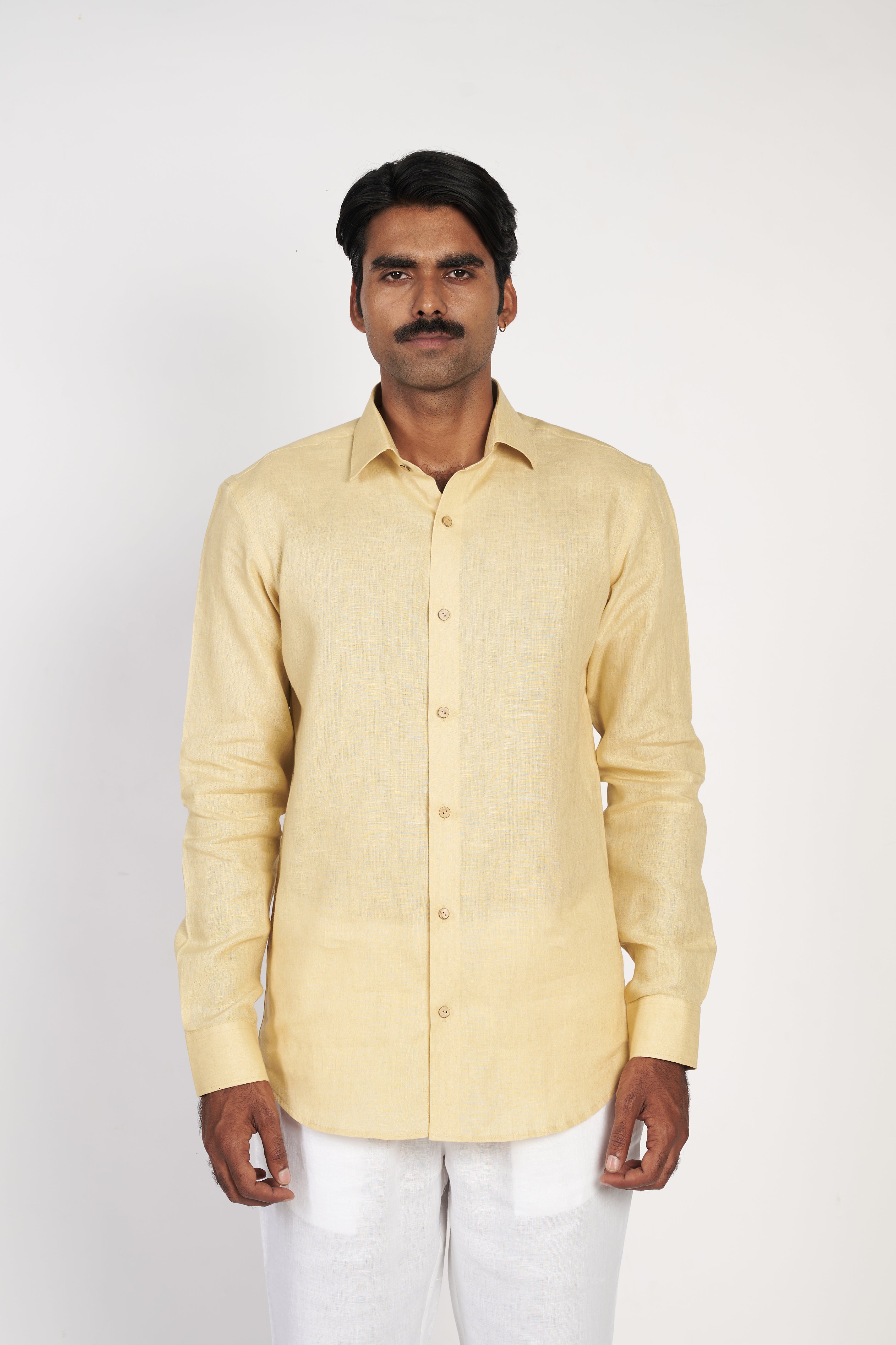 Yellow Linen Shirt