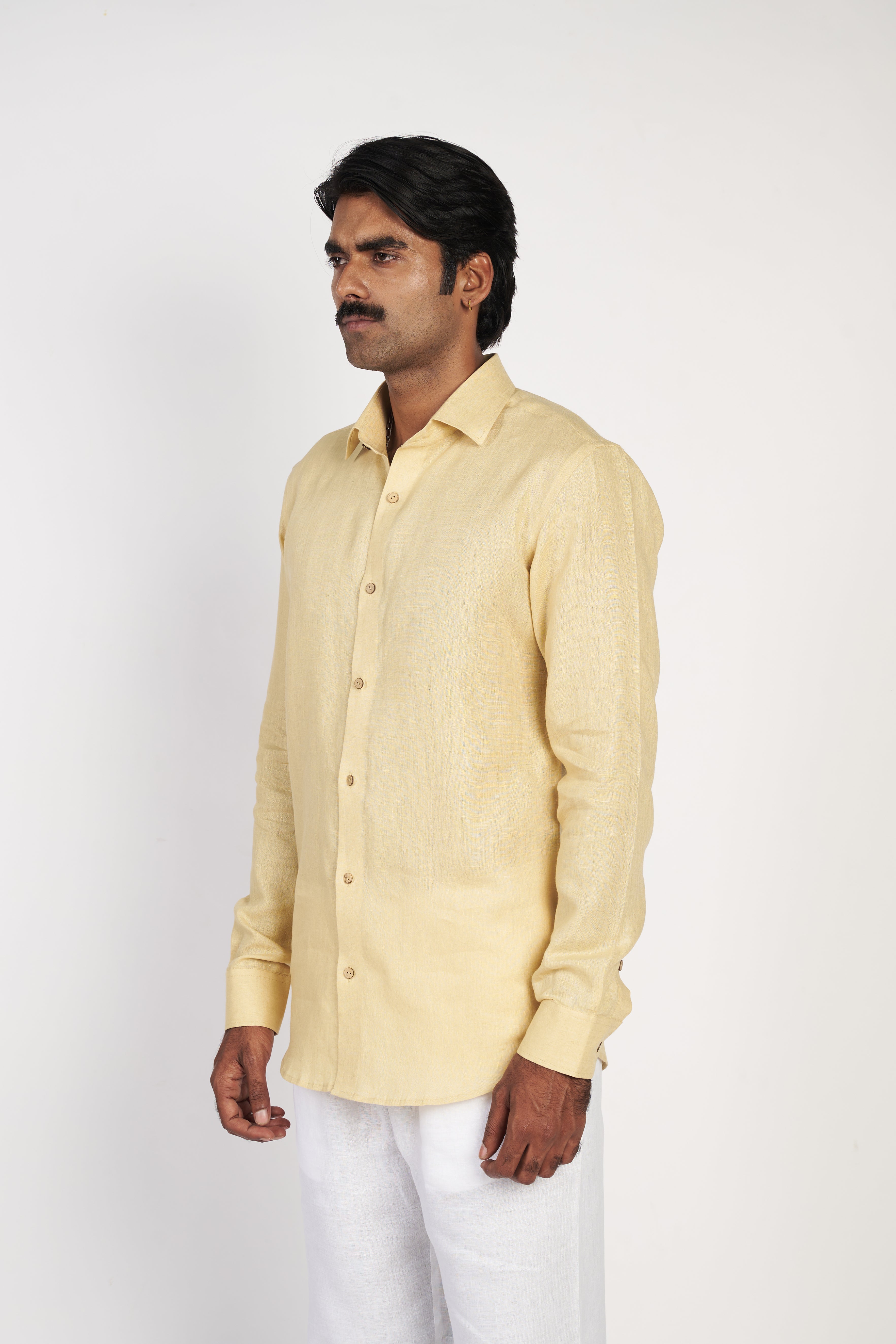 Yellow Linen Shirt