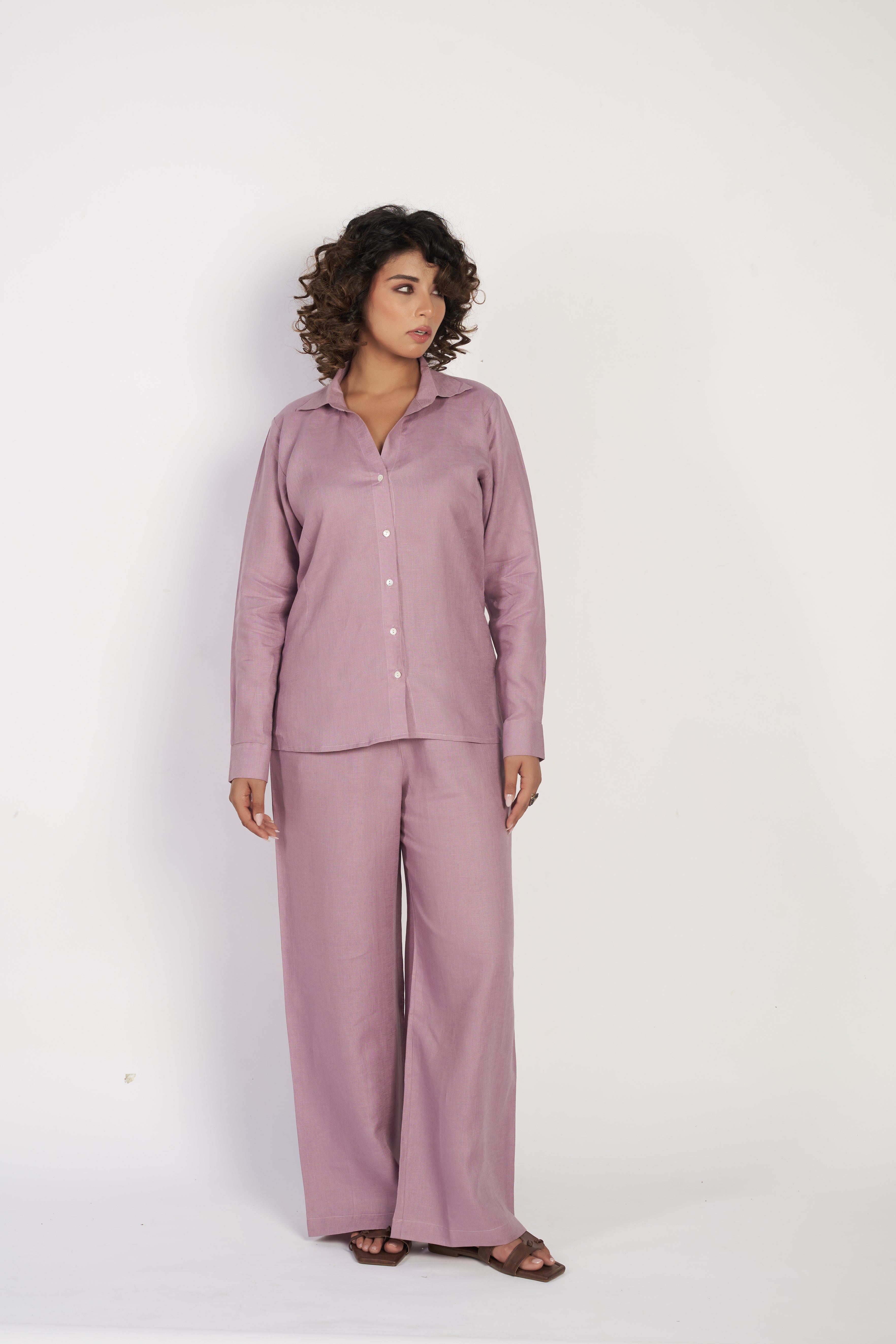Linen Co-rd Set - Lavender