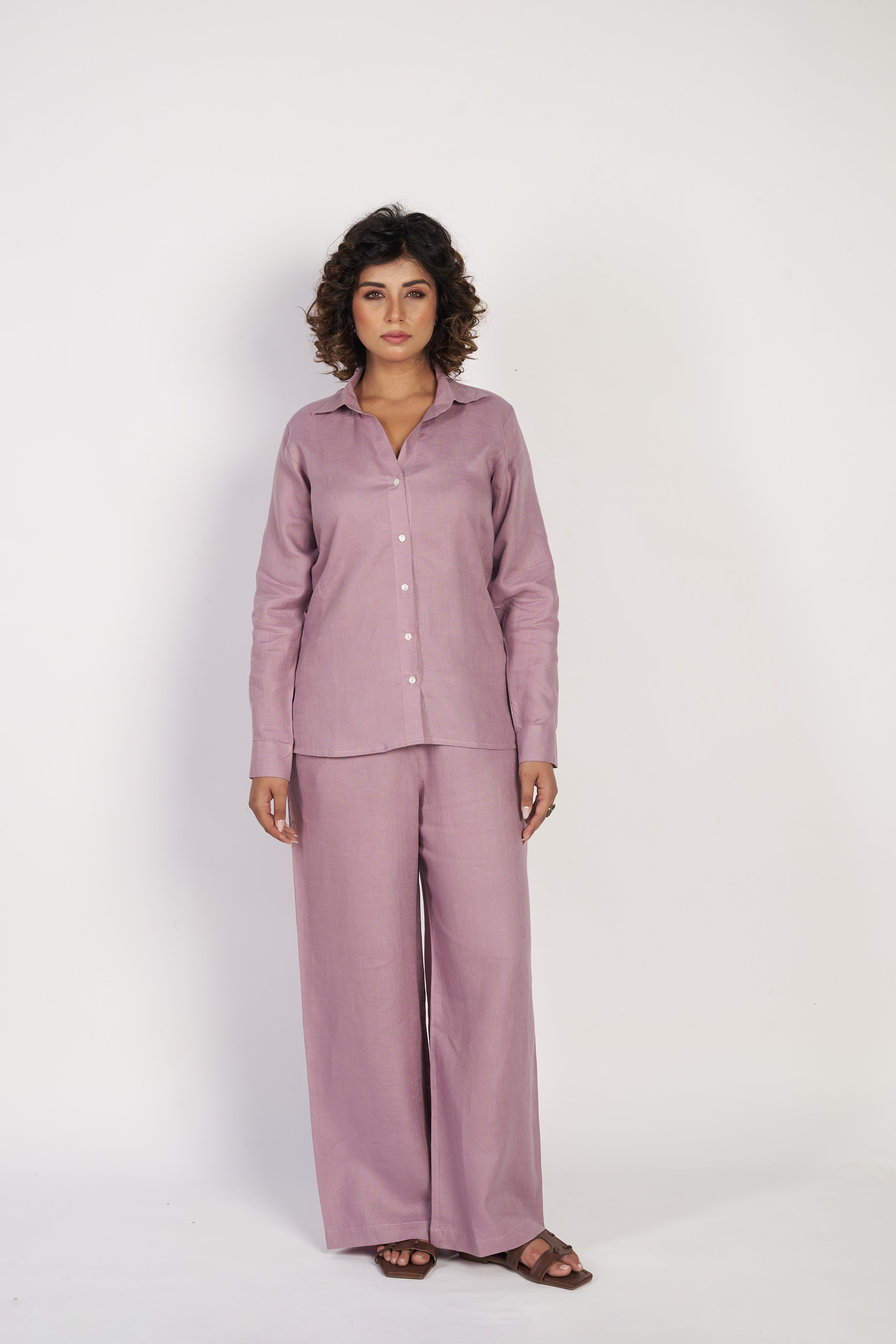 Linen Co-rd Set - Lavender
